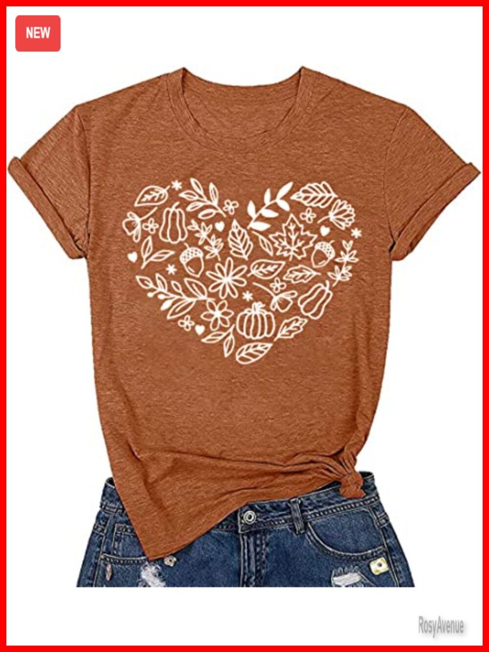 Women's Fall Graphic Tee Crew Neck Short Sleeve Thankful Pumpkin Shirt